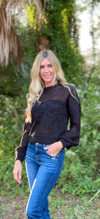 Lucinda Lace Knit Sweater