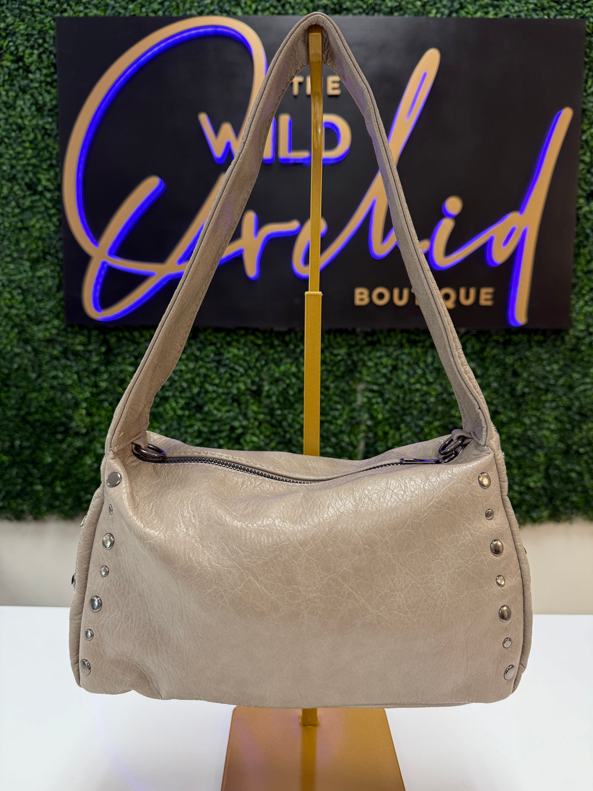 Cruz Studded Shoulder Bag - Purse