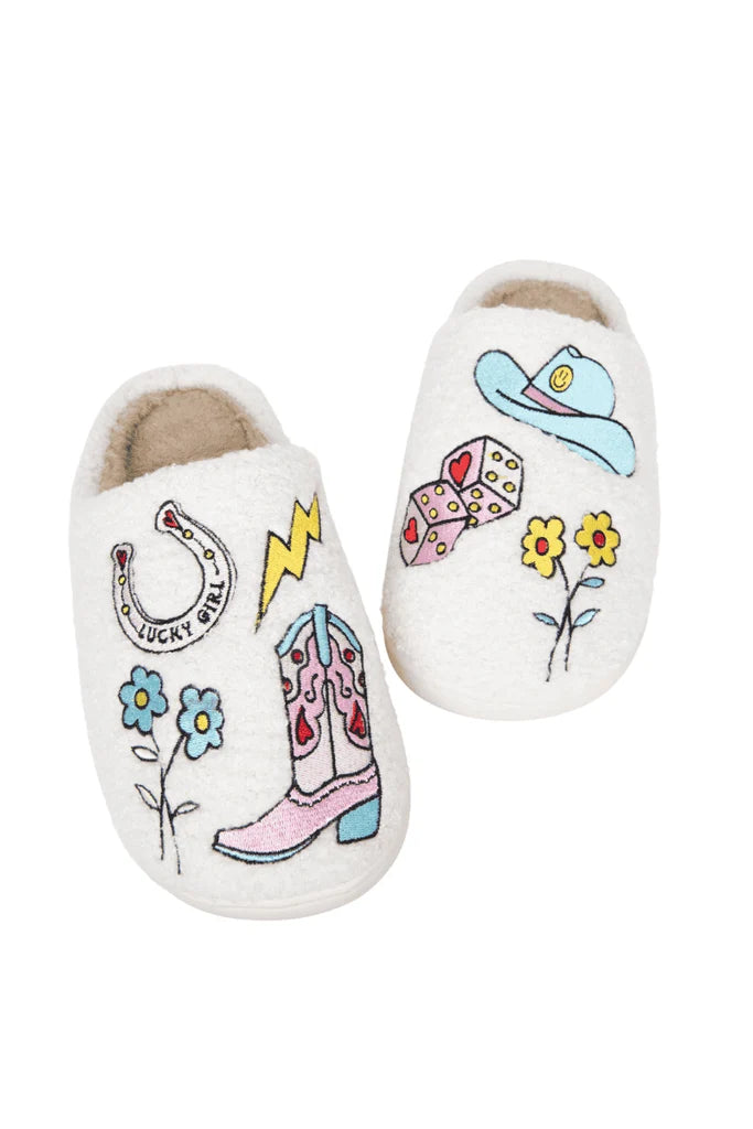 Lucky Cowgirl Slippers