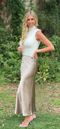 Radiance Satin Skirt