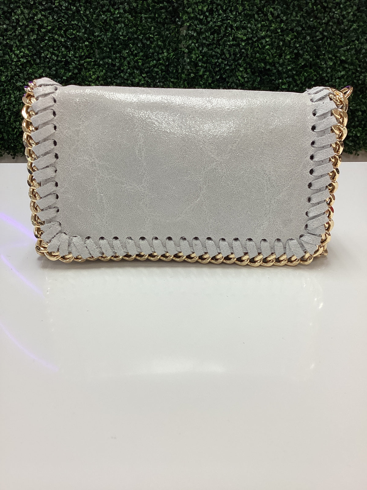 Purse-Leather Crossbody Clutch