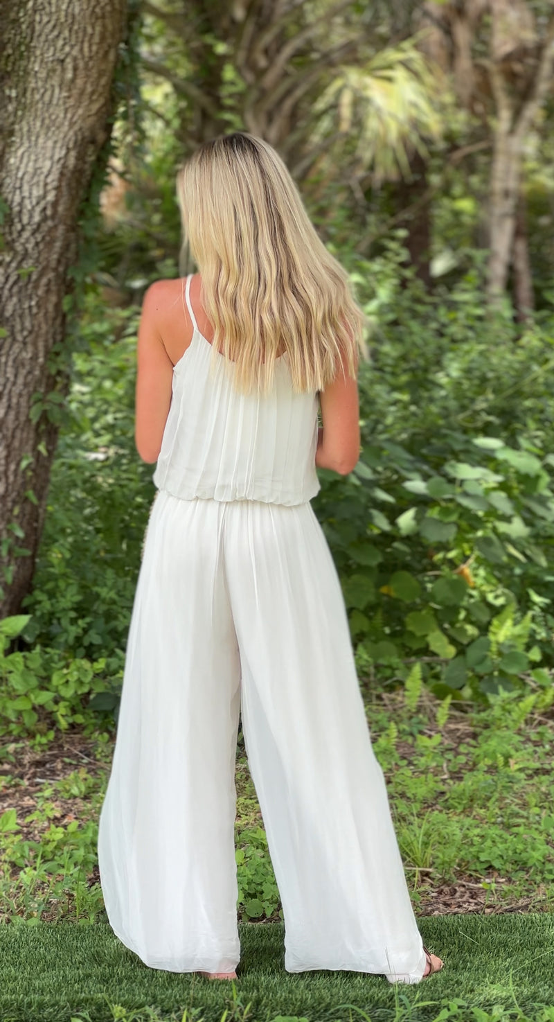 Isabella Jumpsuit-Ivory