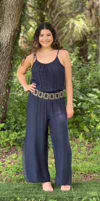 Isabella Jumpsuit-Navy