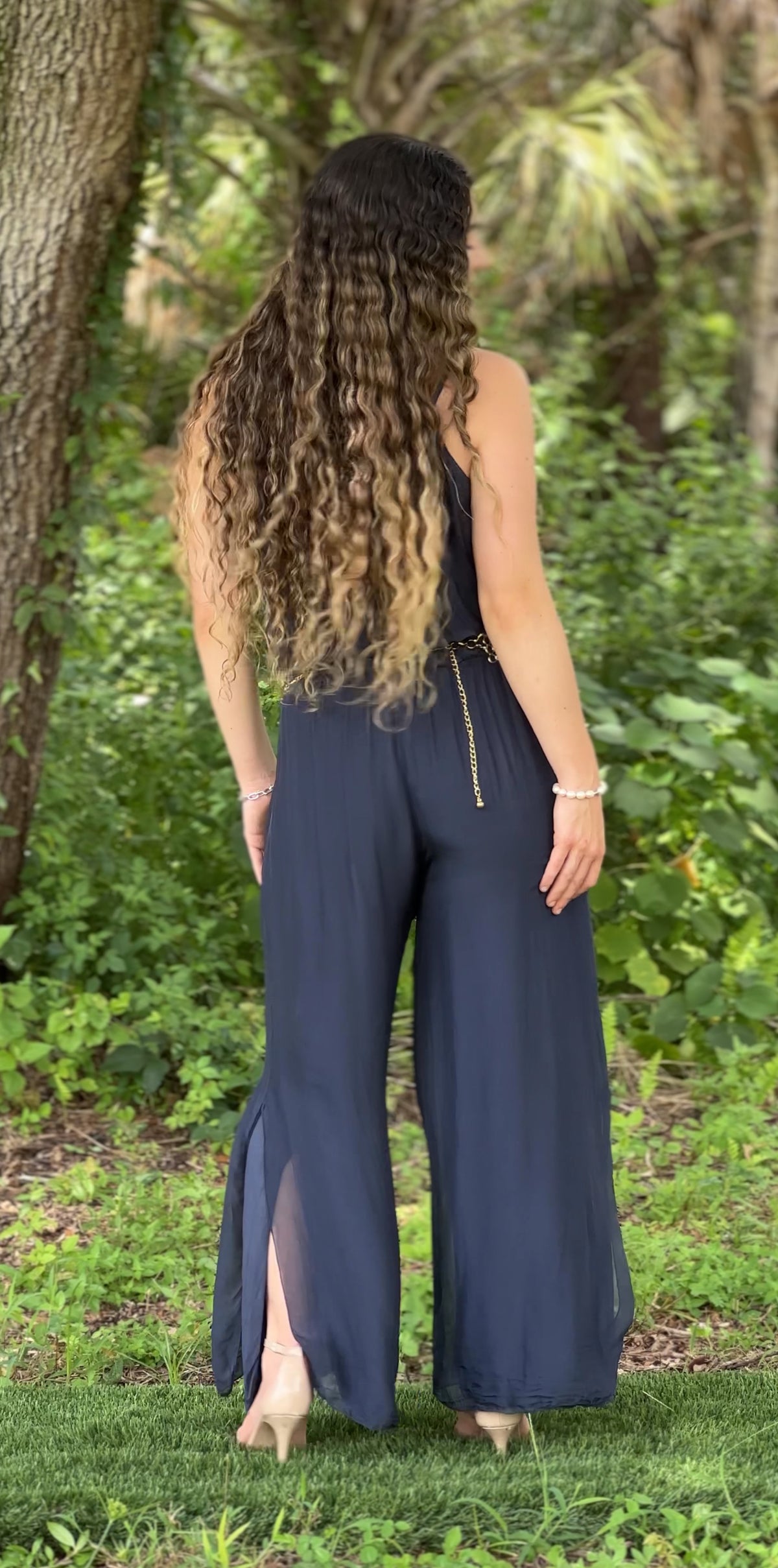 Isabella Jumpsuit-Navy