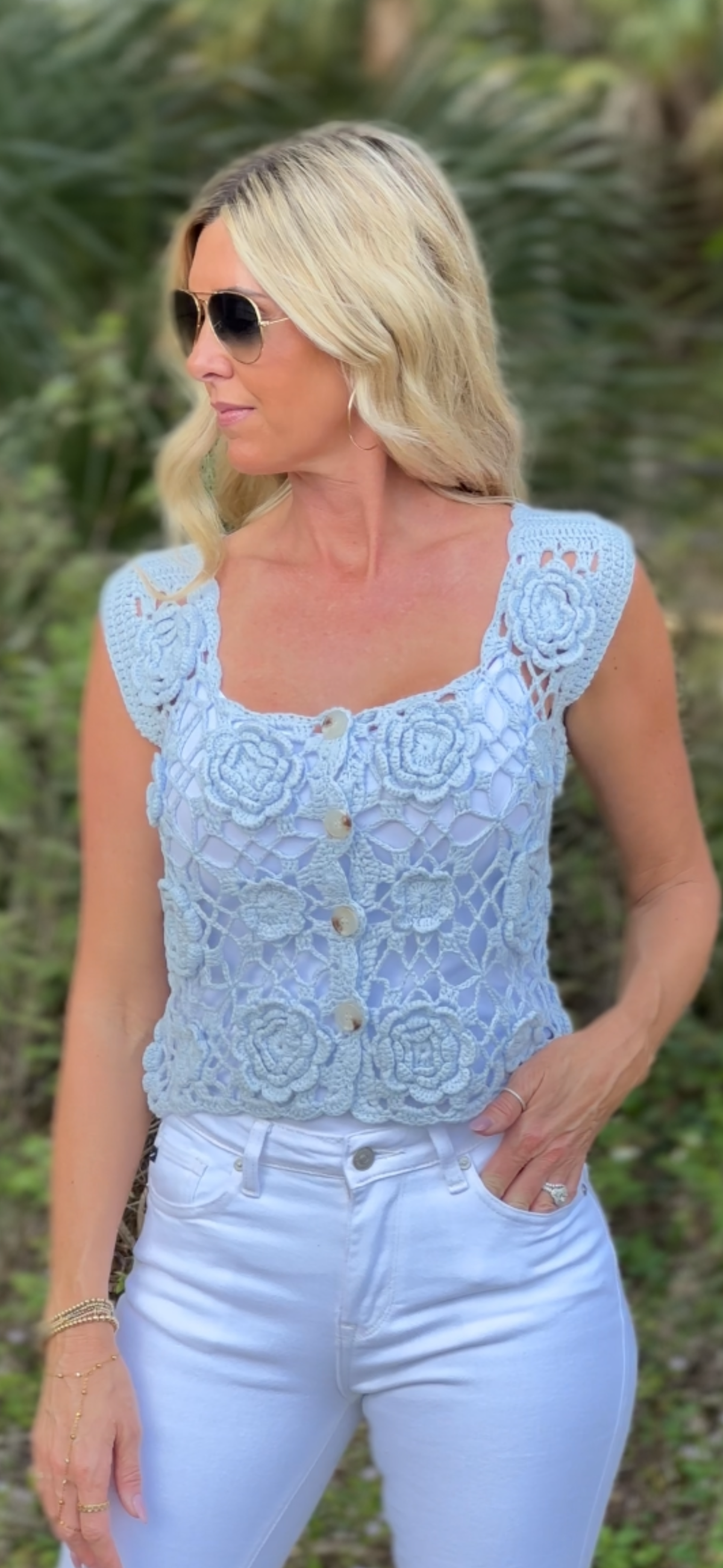 Cristiana Crochet Top