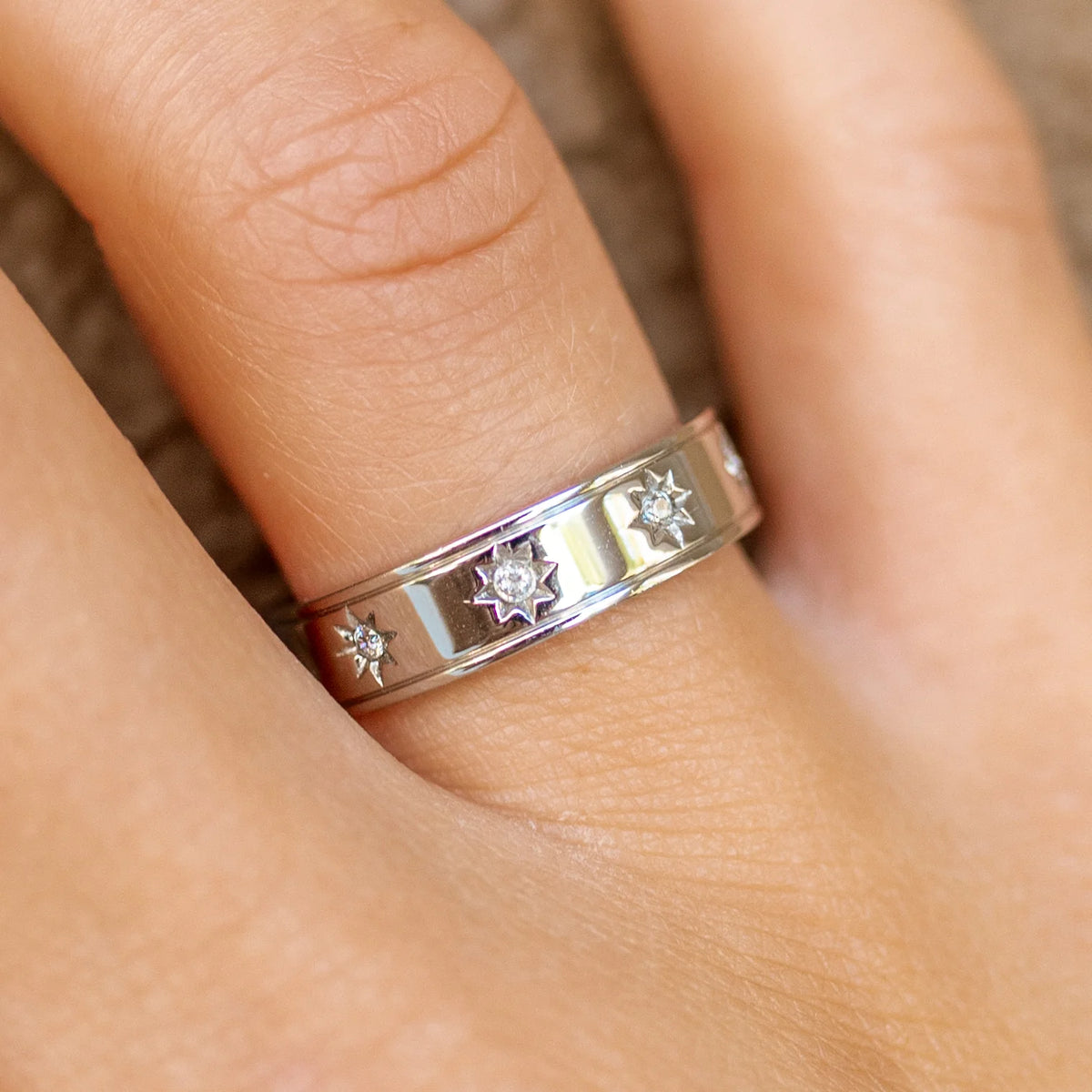 Star Crossed Ring-Silver