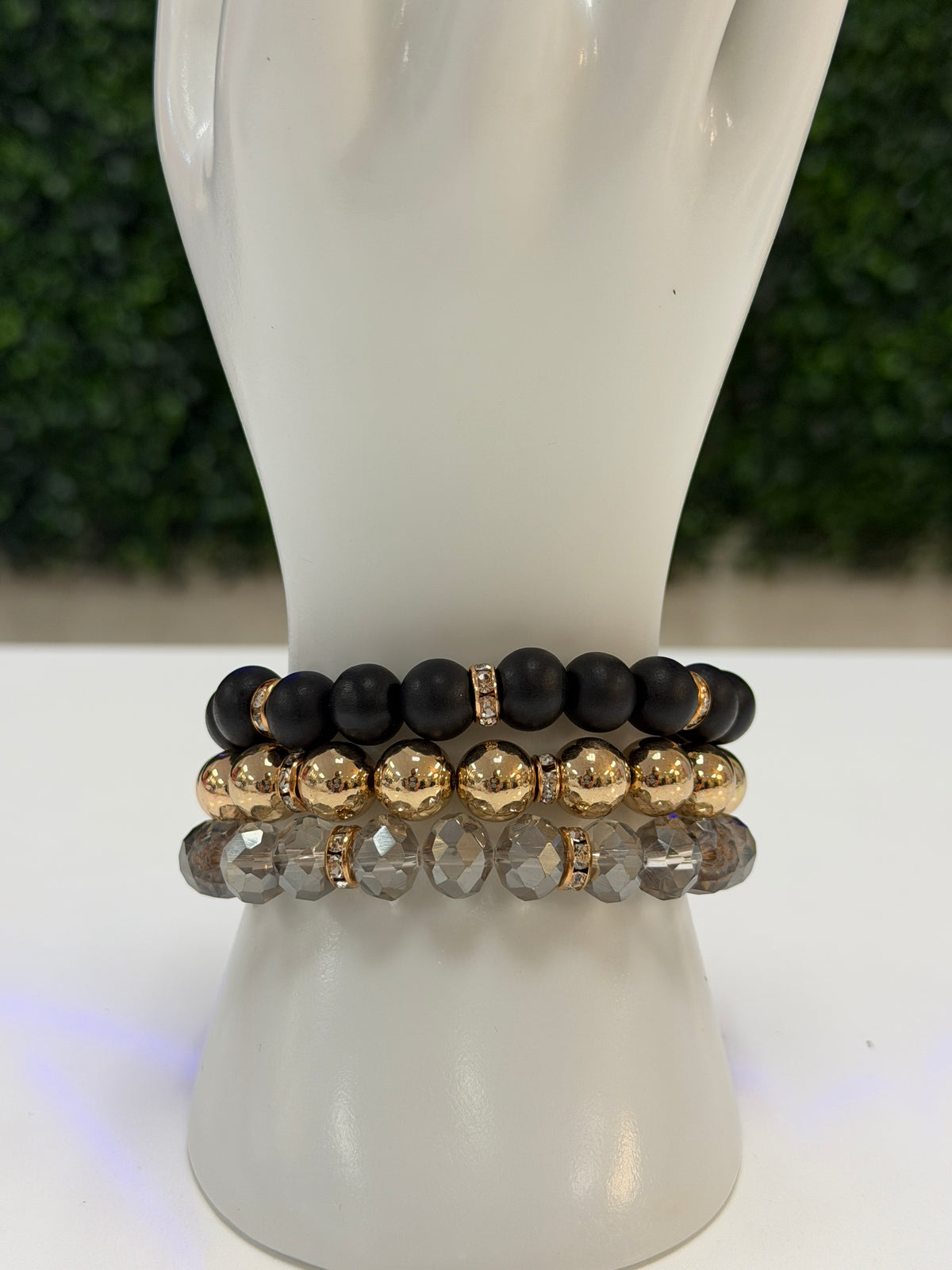 Bracelets Beaded Crystal Stack-Various Colors