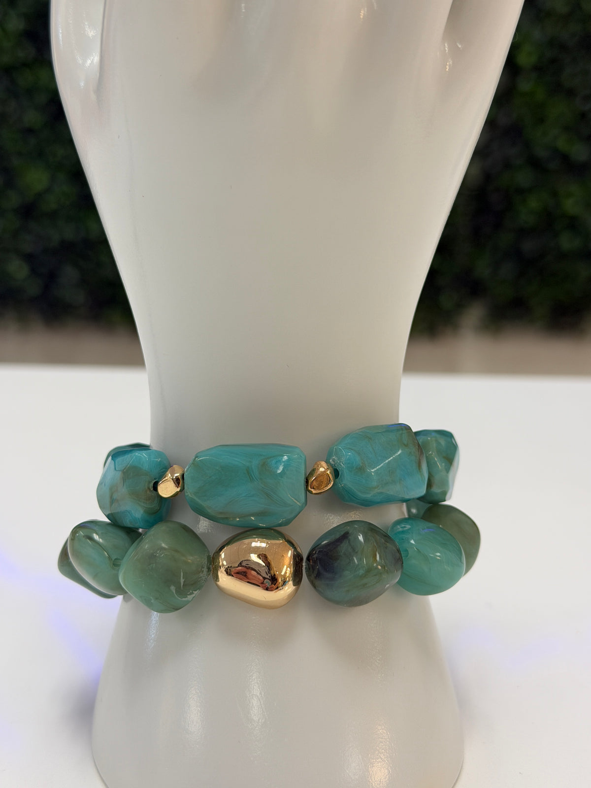 Turquoise Stone Bracelet Set