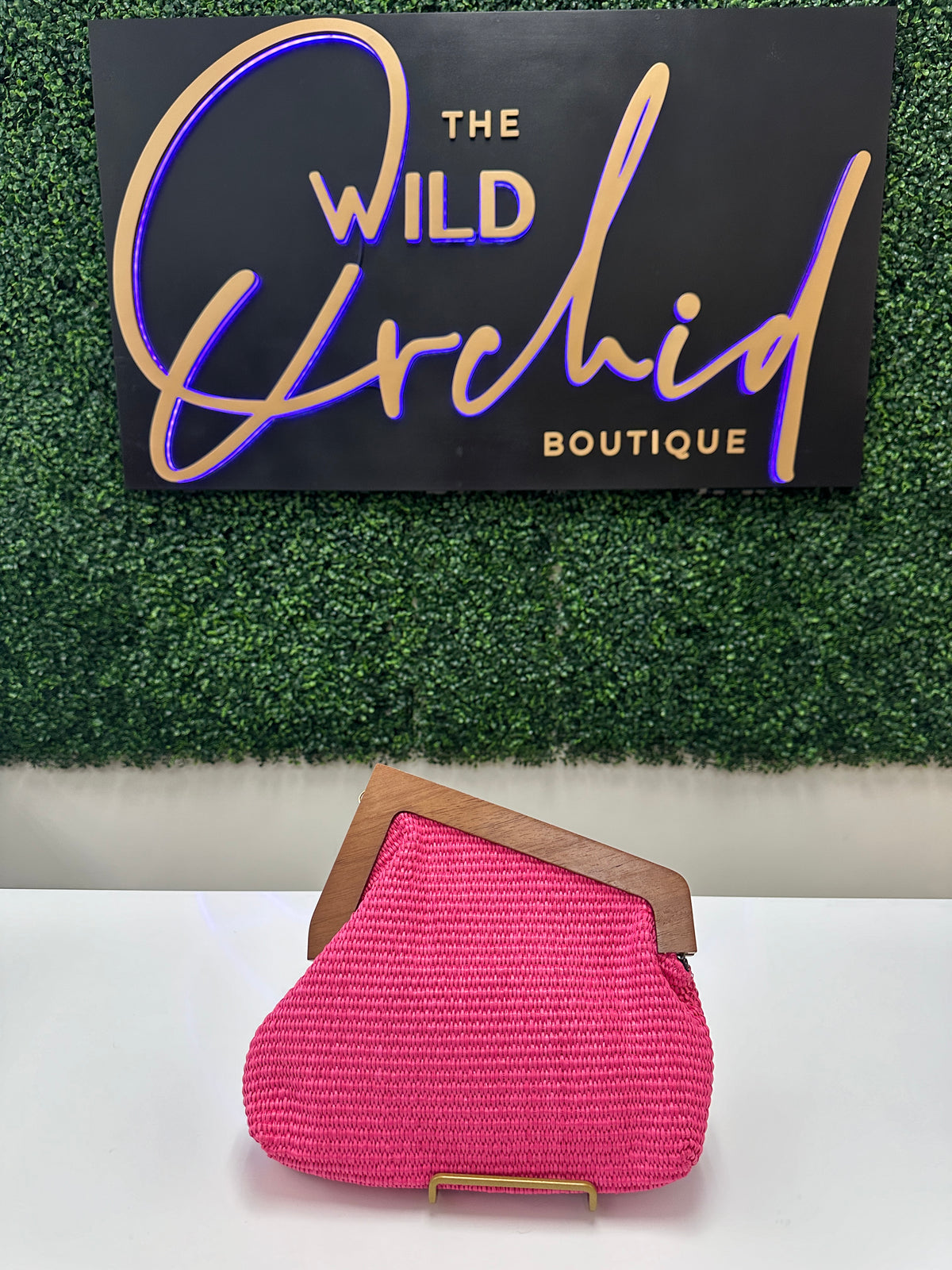 Purse-Pink Clutch