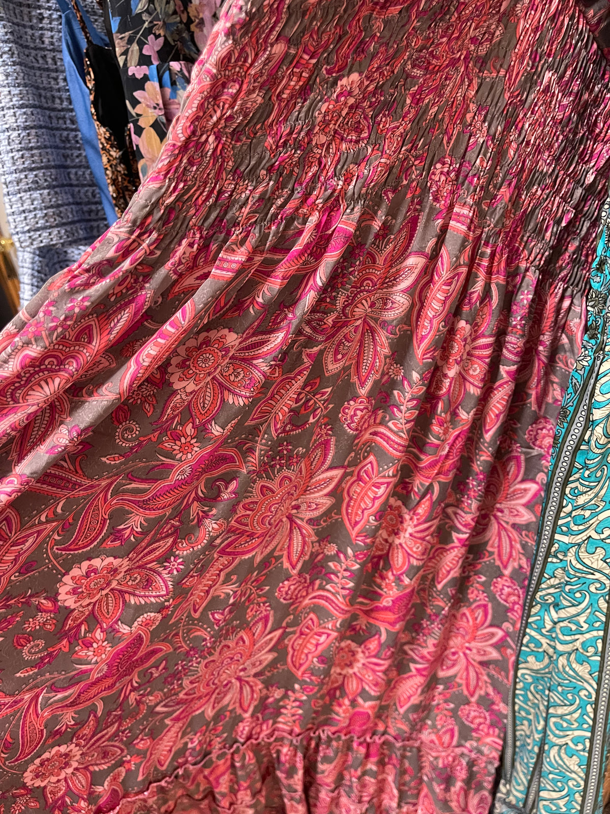 Boho Cinch Maxi Dress-Assorted Colors/Patterns