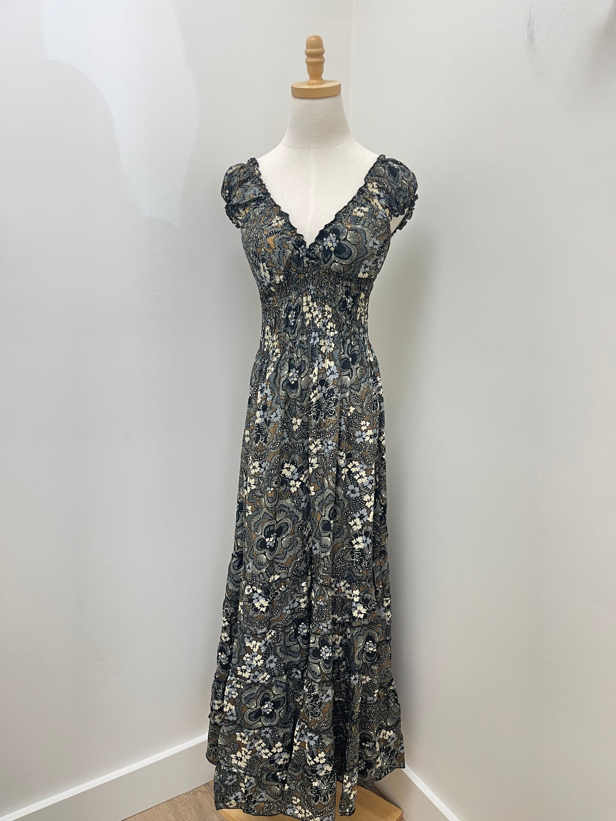 Boho Cinch Maxi Dress-Assorted Colors/Patterns