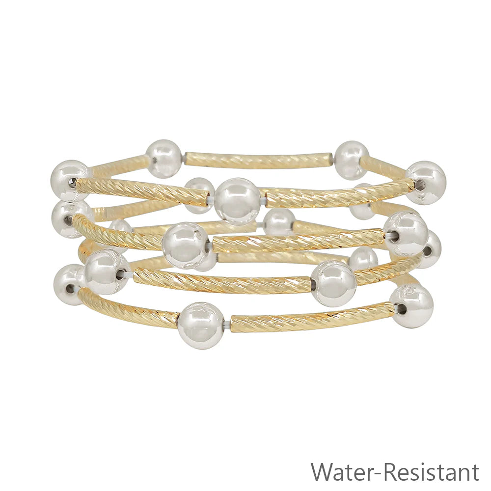Two Tone Stack - Bracelets