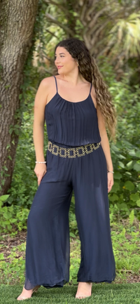 Isabella Jumpsuit-Navy