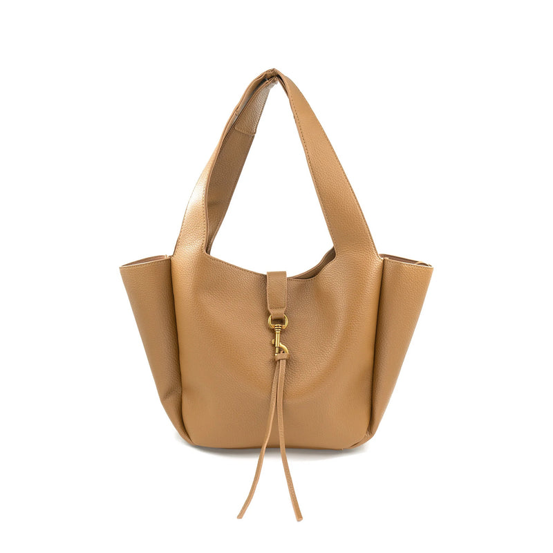 Coletta Tote-Suede Cognac or Tan