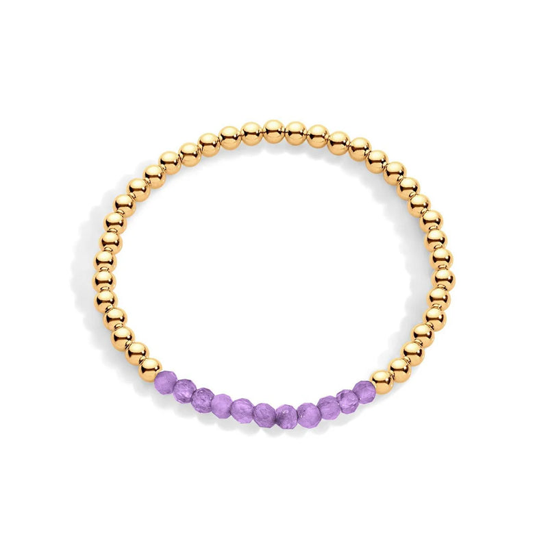 Lindsay 4mm GF Gemstone Bracelet