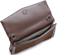 Beth Woven Suede Clutch - Multi Colors