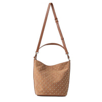 Celine Studded Suede Shoulder Bag