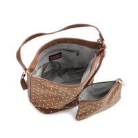 Celine Studded Suede Shoulder Bag