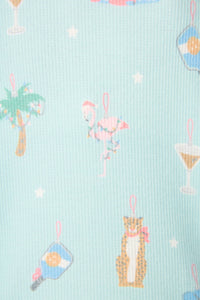 Ornament Boyfriend Boxer Pajama Set