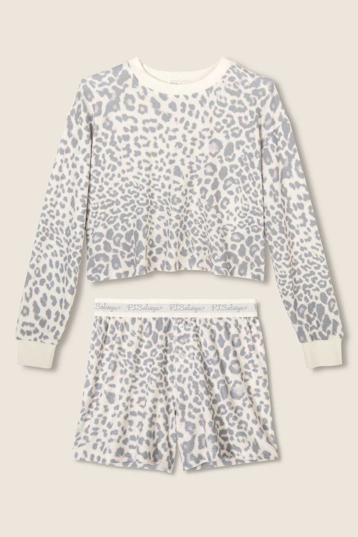 Leopard Boyfriend Boxer Pajama Set