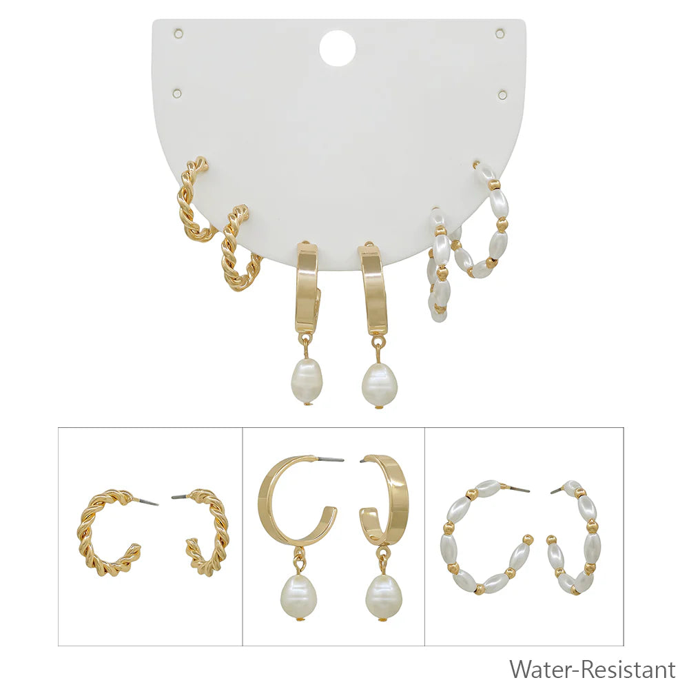 Water Resistant Earring Set