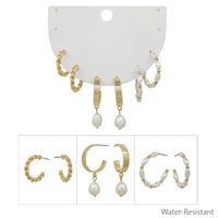 Water Resistant Earring Set