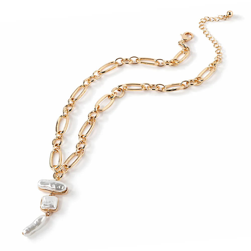 Pearl Link Chain Necklace