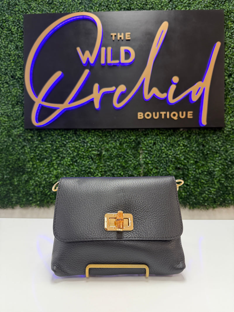 Leather Clutch and Crossbody Purse
