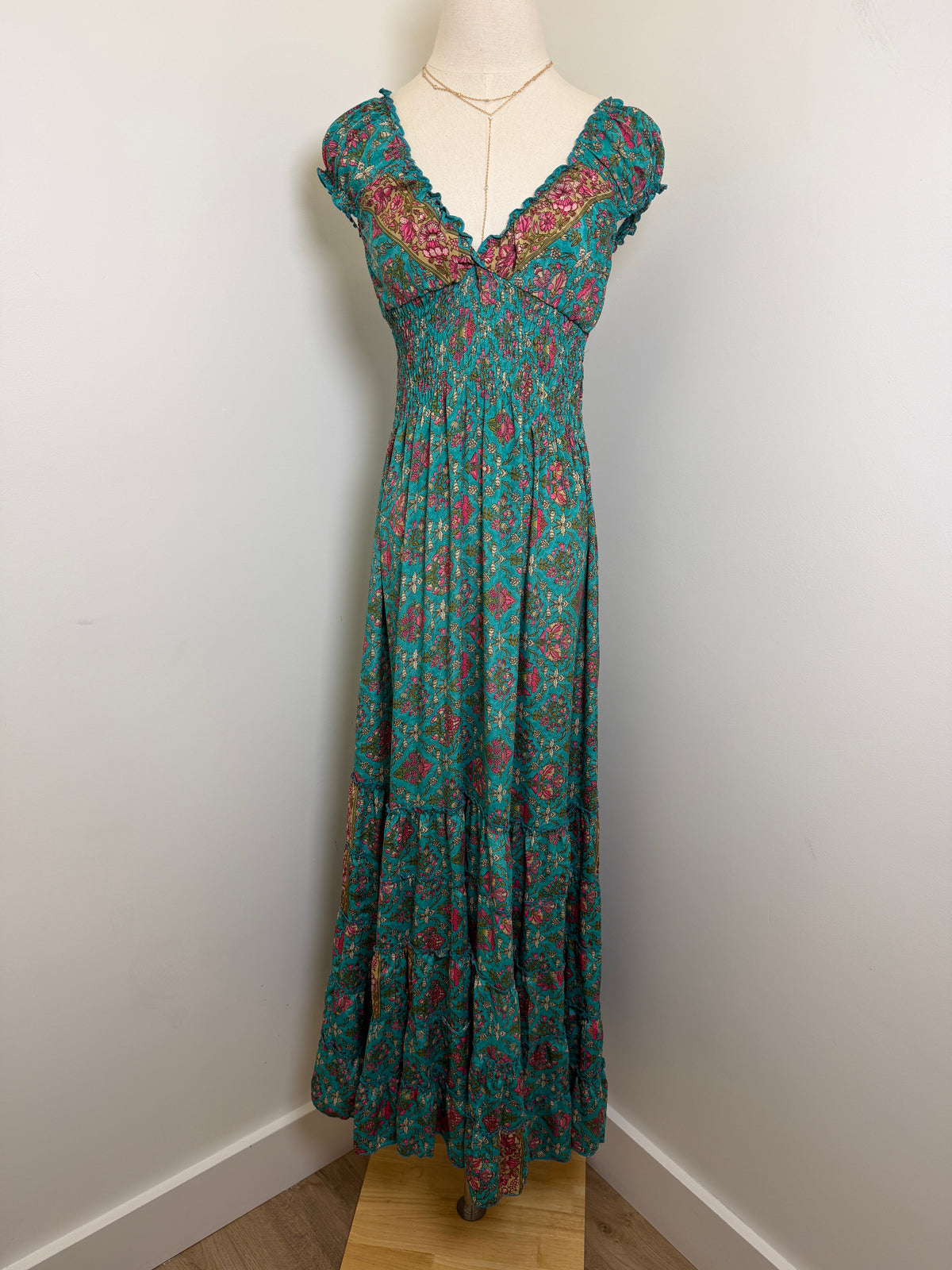 Boho Cinch Maxi Dress - Multiple Patterns Available