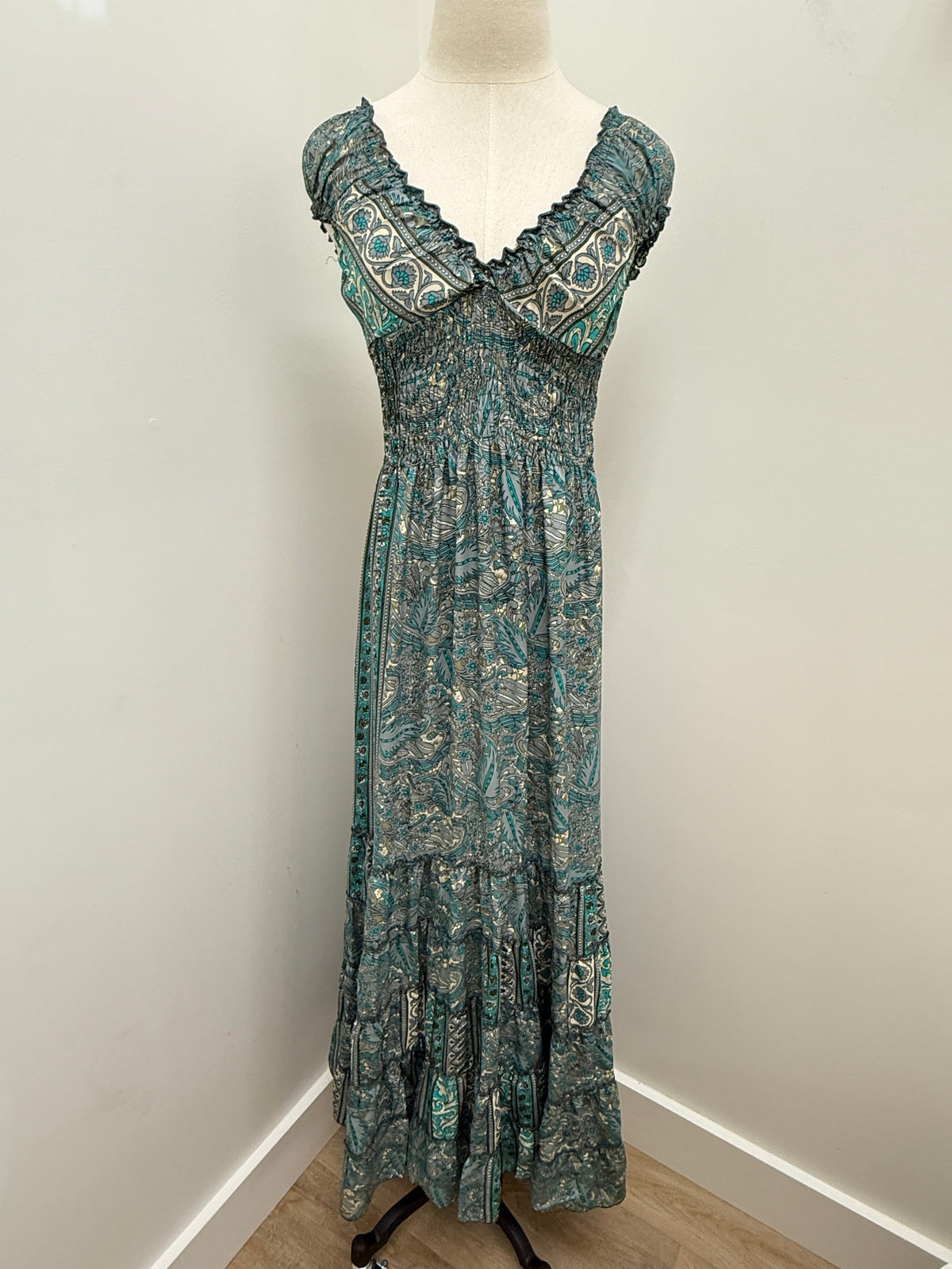 Boho Cinch Maxi Dress - Multiple Patterns Available