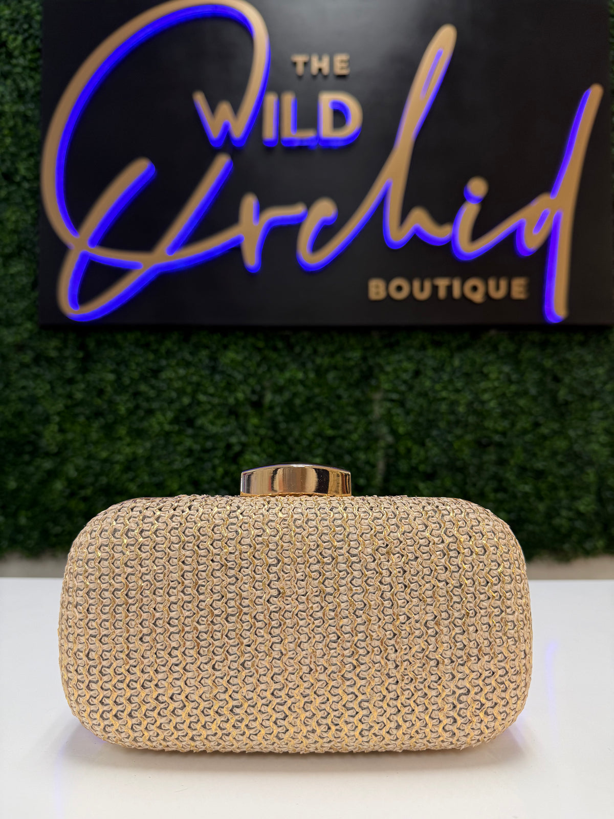 Monet Gold Clutch - Purse