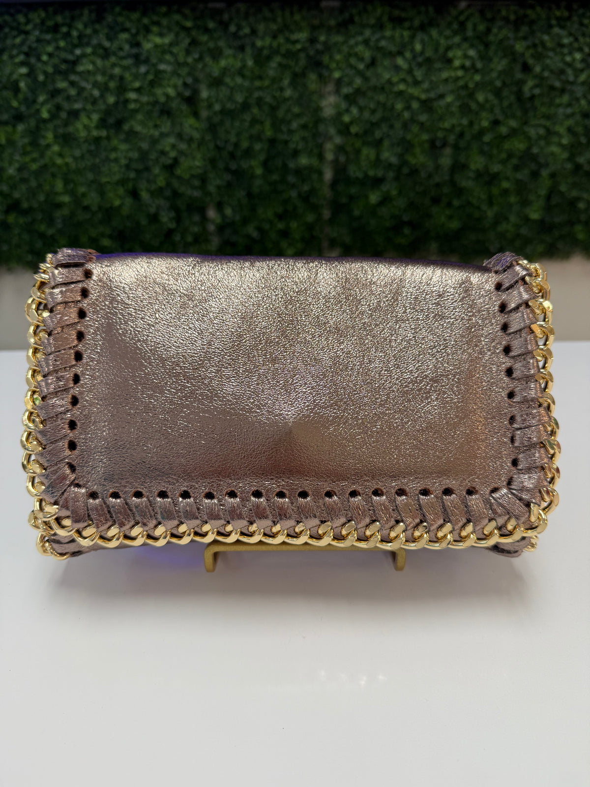 Purse-Leather Crossbody Clutch