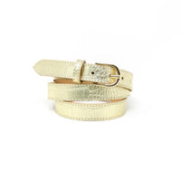 Italian Leather Croc Belt